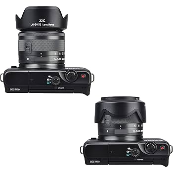 Amazon | JJC EW-53 可逆式 レンズフード 花形 Canon RF-S 18